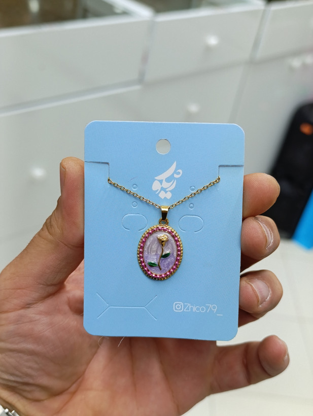 گردنبند دخترانه میناکاری